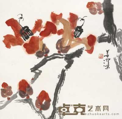 杨善深 春风骀荡 镜框 33×35cm